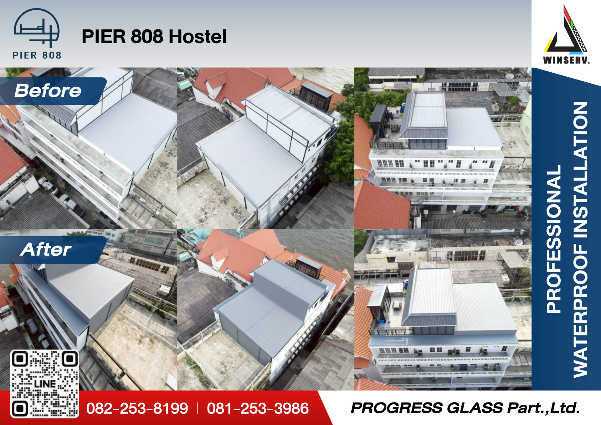 PIER 808 Hostel — residential building waterproofing by WINSERV